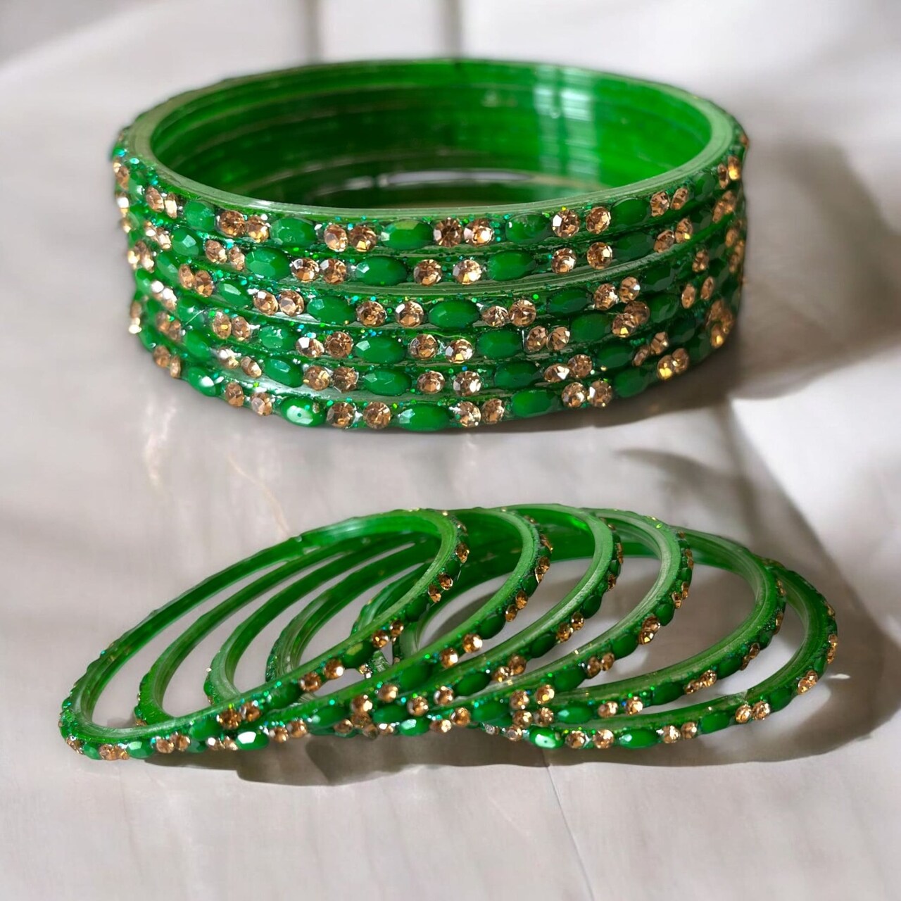 12ct Glass Bangles, Hira Moti, Colorful Bangles, Gifting Bangles, Wedding Bangles, Multi Color Bangles, Bangle Set, Bridal Bangles, Chudaa Set, Chudiyaa, Handcrafted Bangles, Kangan Sest